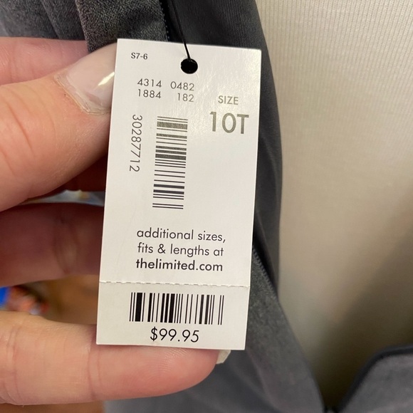 NWT THE LIMITED Gray Sheath Career/ Any Occasion Dress - Picture 5 of 5